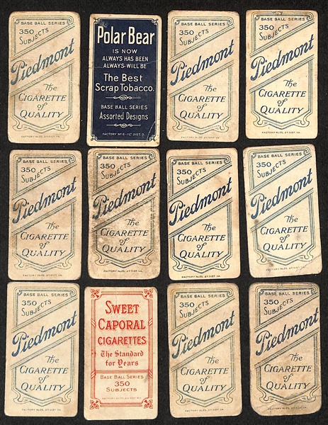 Lot of (12) T206 Minor League Tobacco Cards w. Strang