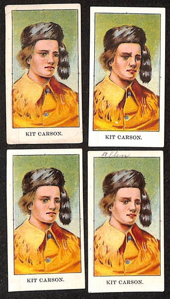 Lot of Approx (50) 1910 E50 Wild West Gum Cards w. (3) General Custer