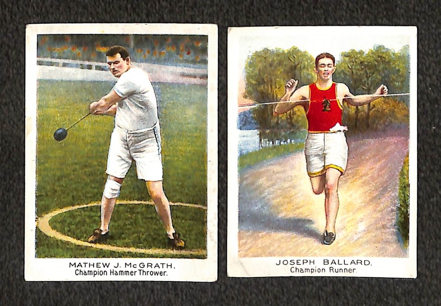 Lot of Approx (30) Assorted c. 1910s Misc Tobacco Cards Featuring Boxing, Athletes, Military Soldiers & Generals