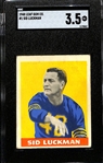 1948 Leaf Gum Co. Sid Luckman Rookie #1 (HOF) Graded SGC 3.5