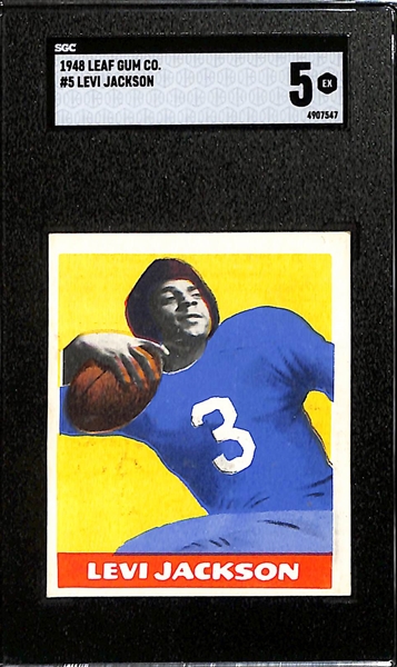 1948 Leaf Levi Jackson #5 & Leroy Zimmerman #32 (Both Graded SGC 5)