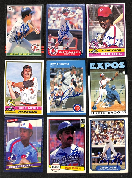 200+ Signed Baseball Cards w. Kirby Puckett, Bobby Bonilla, Jason Giambi, Red Schoendienst, Vince Coleman, Marty Marion, Andres Galarraga, Del Crandell, + (JSA Auction Letter)