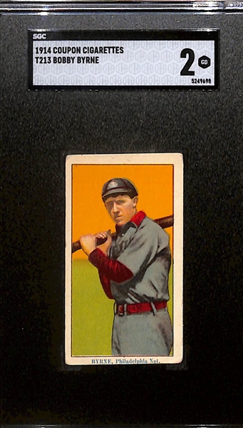 1914 Coupon Cigarettes T213 Bobby Byrne SGC 2