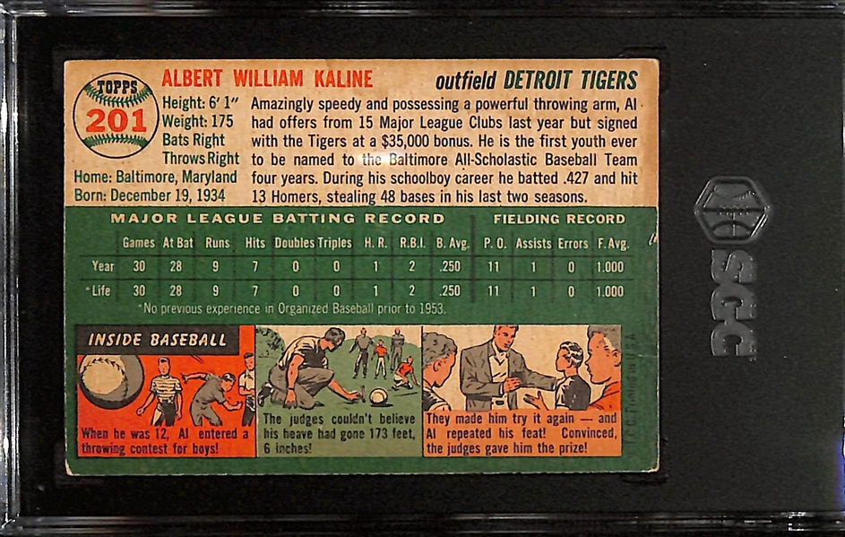 1954 Topps Al Kaline Rookie Card #201 Graded 4 VG-EX!