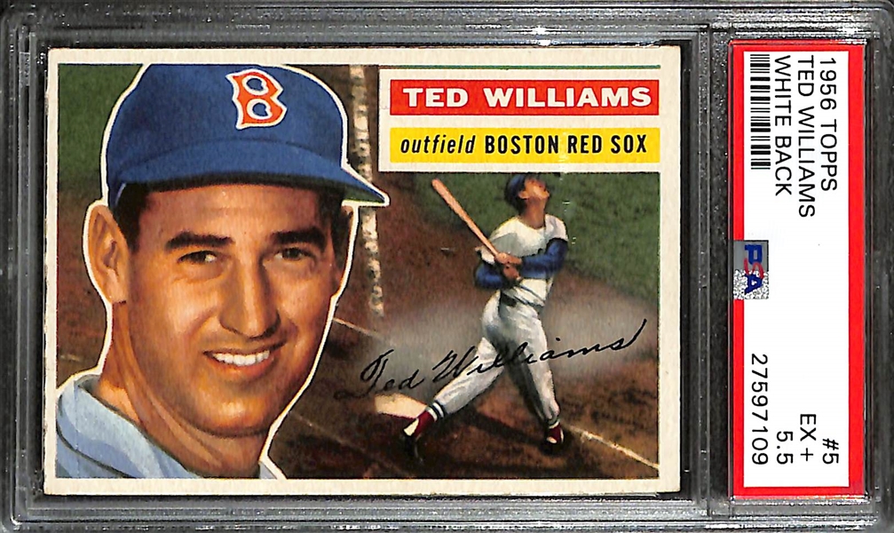 1956 Topps Ted Williams  #5 Graded PSA 5.5
