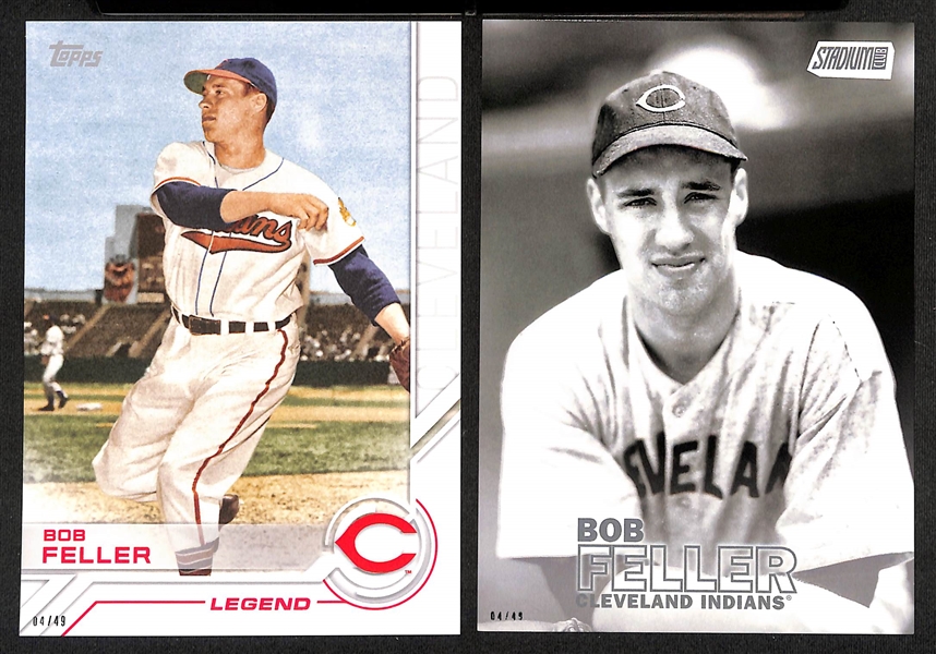 Lot of (21) Oversized HOFer Baseball Cards w. Ted Williams & Lou Gehrig  