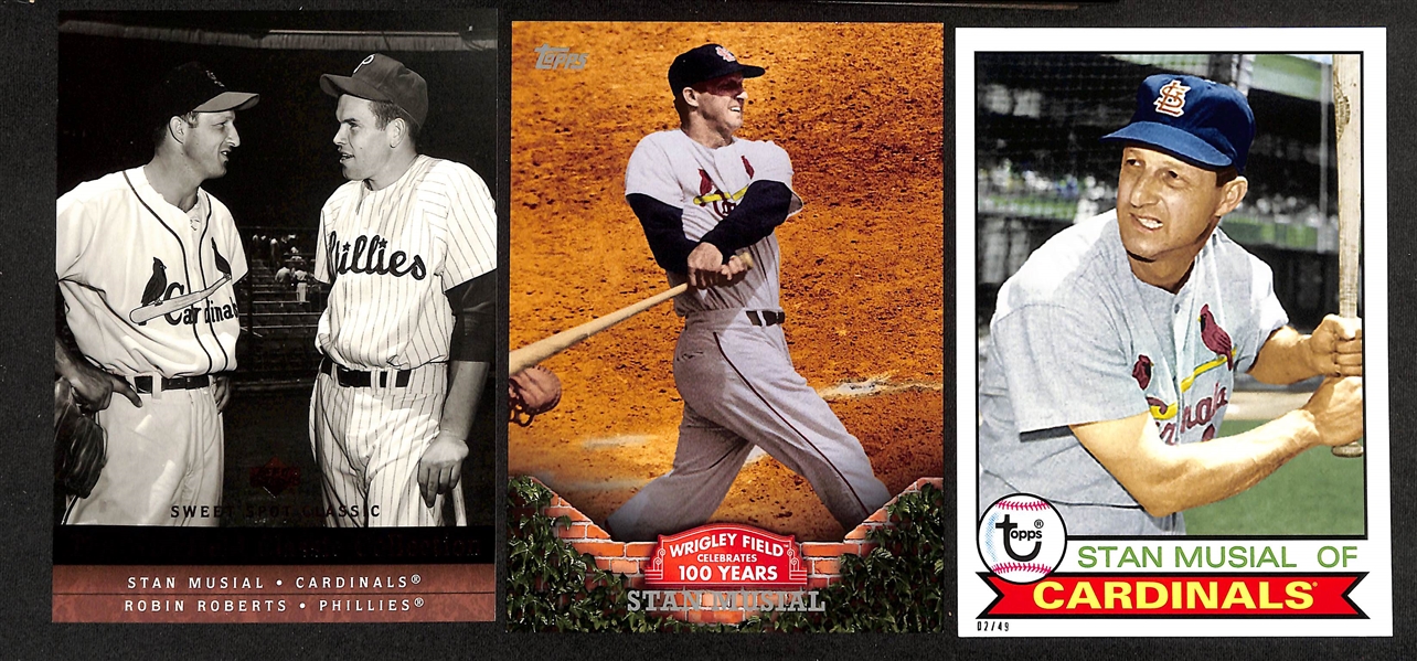 Lot of (21) Oversized HOFer Baseball Cards w. Ted Williams & Lou Gehrig  