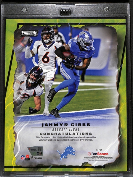 2024 Fanatics Emanate Under Wraps Football 1st Edition Jahmir Gibbs #/99