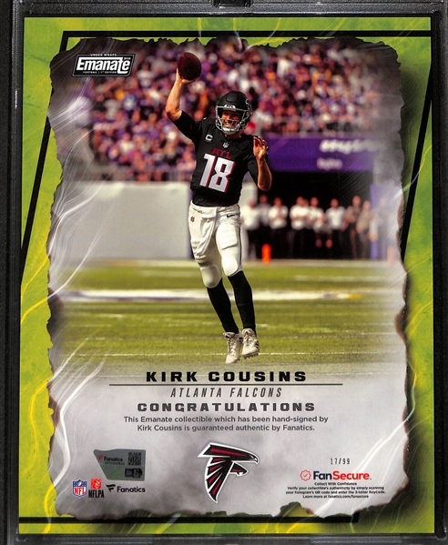 2024 Fanatics Emanate Under Wraps Football 1st Edition Kirk Cousins #/99