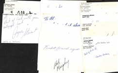 Lot of (25+) Mostly Signed Golf Index Cards w. Payne Stewart (JSA Auction Letter)