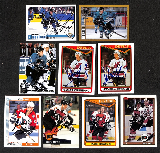 Lot of (350+) Signed Hockey Cards w. Martin Brodeur, Olaf Kolzig, Bob Errey, Karl Dykhuis, + (JSA Auction Letter)