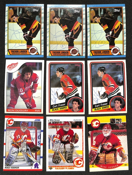 Lot of (300+) Signed Hockey Cards inc. (2) Brendan Shanahan, (2) Curtis Joseph, (2) Marty McSorley, + (JSA Auction Letter)