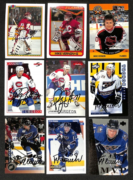 Lot of (300+) Signed Hockey Cards inc. (2) Brendan Shanahan, (2) Curtis Joseph, (2) Marty McSorley, + (JSA Auction Letter)