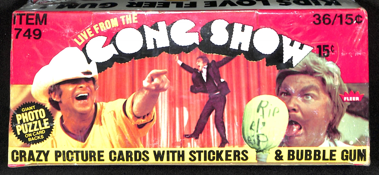 1977 Fleer The Gong Show Sealed Wax Box - BBCE Wrapped