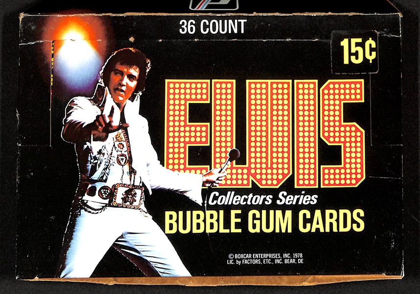 1978 Donruss Elvis Collectors Series Sealed Wax Box - BBCE Wrapped