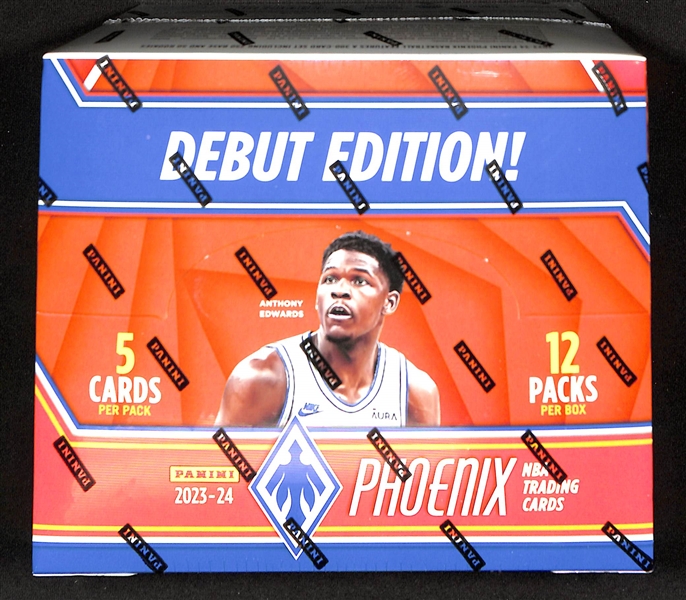Factory Sealed 2023/24 Panini Phoenix Basketball International Hobby Box w. Wemby, Whitmore, Lively RC