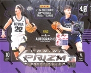 2024 Panini Prizm Draft Picks Collegiate Basketball Hobby Box (4 autos) w. Caitlin Clark Potential