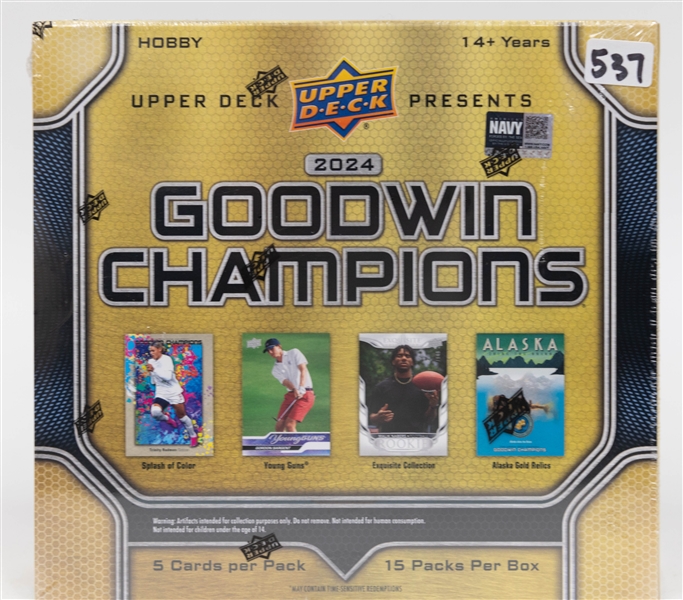 2024 Upper Deck Goodwin Champions Factory Sealed Hobby Box (2 hits) w. Tiger Woods, Michael Jordan