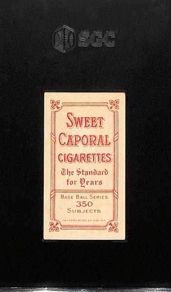 High Grade 1910 T206 Ty Cobb (Portrait, Red Background) w. Sweet Caporal Cigarettes Back (350 Subjects, Factory No. 30) Graded SGC 5