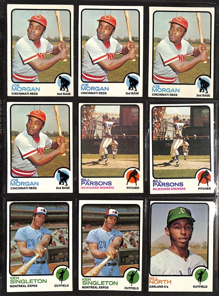 Lot of (800+) Assorted 1973 Topps Baseball Cards w. (5) Goose Gossage Rookie Cards