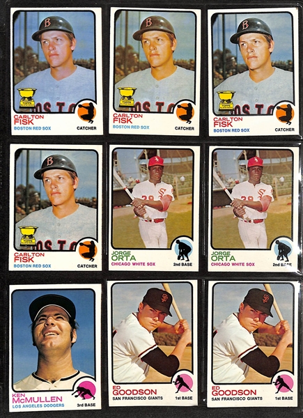 Lot of (800+) Assorted 1973 Topps Baseball Cards w. (5) Goose Gossage Rookie Cards