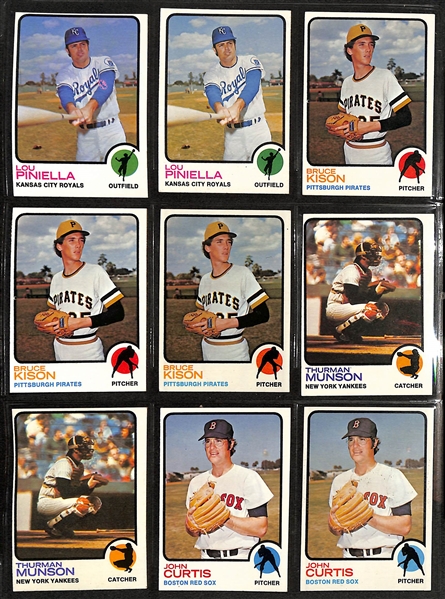 Lot of (800+) Assorted 1973 Topps Baseball Cards w. (5) Goose Gossage Rookie Cards