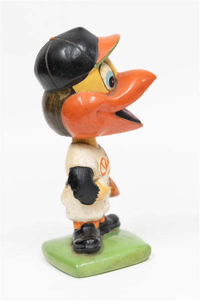 1960s Baltimore Orioles Bobblehead & 1975 Hank Aaron Souvenir Mascot Bobblehead