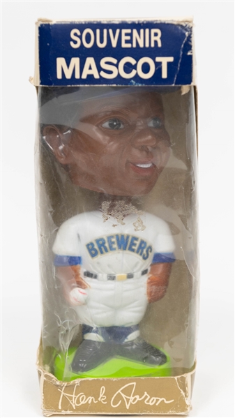 1960s Baltimore Orioles Bobblehead & 1975 Hank Aaron Souvenir Mascot Bobblehead