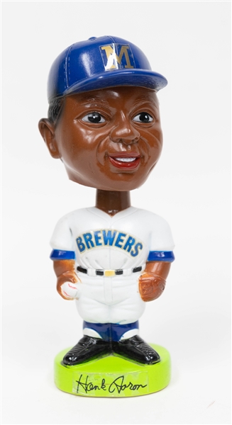 1960s Baltimore Orioles Bobblehead & 1975 Hank Aaron Souvenir Mascot Bobblehead