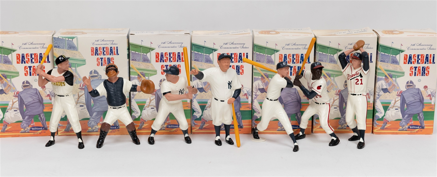  Lot of (6) 1988 Hartland 25th Anniversary Figures in Original Boxes w. Mickey Mantle