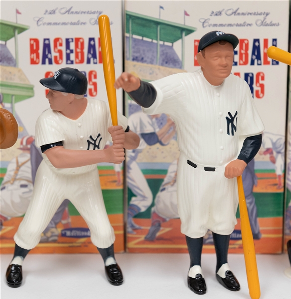  Lot of (6) 1988 Hartland 25th Anniversary Figures in Original Boxes w. Mickey Mantle