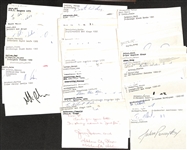 Lot of (50+) Signed Mostly Hockey Index Cards inc. Martin Brodeur, Denis Potvin, Babe Pratt, Scott Niedermayer, + (JSA Auction Letter)