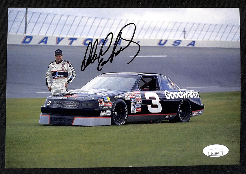 Dale Earnhardt Signed 6x8 1990 Goodwrench NASCAR Racing Promo Card (JSA COA)