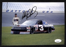 Dale Earnhardt Signed 6"x8" 1990 Goodwrench NASCAR Racing Promo Card (JSA COA)