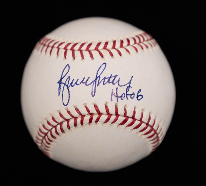 Lot of (2) Bruce Sutter Signed Official Major League Baseballs (HOF 06 Inscriptions)
