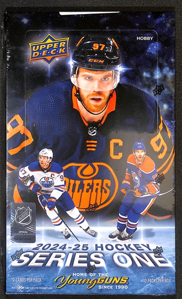 2024/25 Upper Deck Hockey Series One Hobby Box (6 Young Guns) 