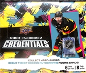 2023/24 Upper Deck Hockey Credentials Sealed Hobby Box - Look for Bedard