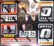 2023/24 Panini Donruss Optic Basketball Fast Break Box (1 auto) w. Wemby, Henderson, Lively RCs