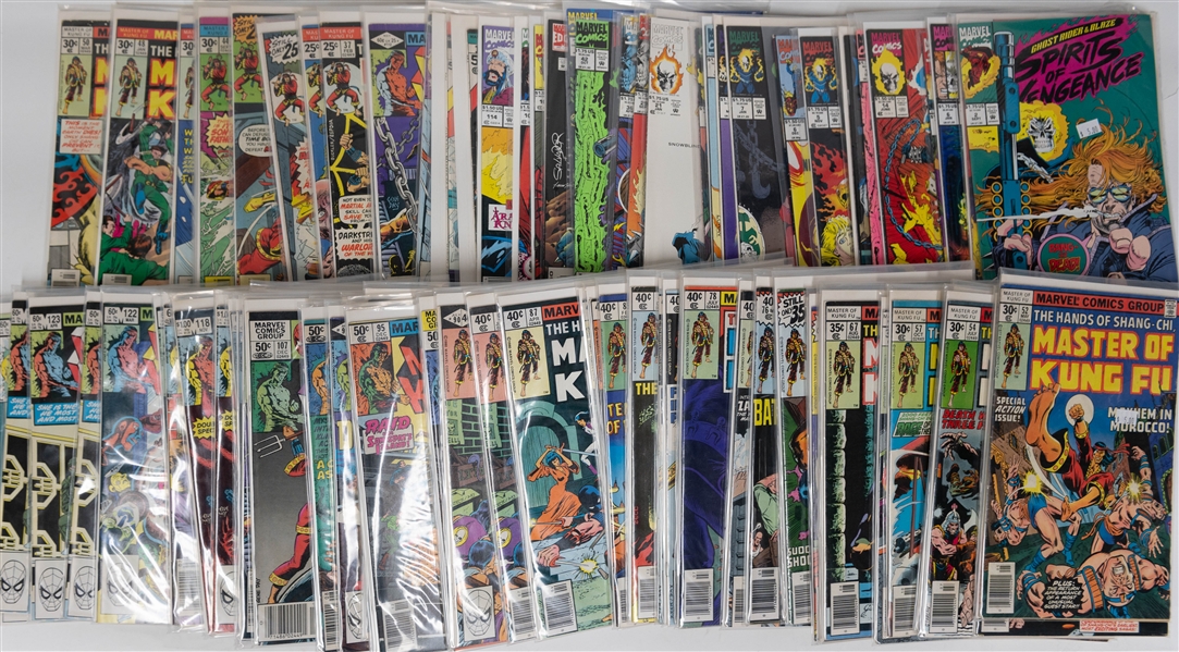 Lot of (100+) Marvel Comic Books w. Ghost Rider & Master of Kung Fu