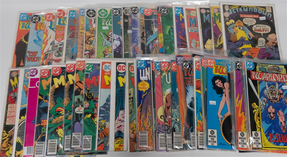 Lot of (50) DC Comics Comic Books w. Metal Men, Metamorpho, Catwoman, Warlord, and more.