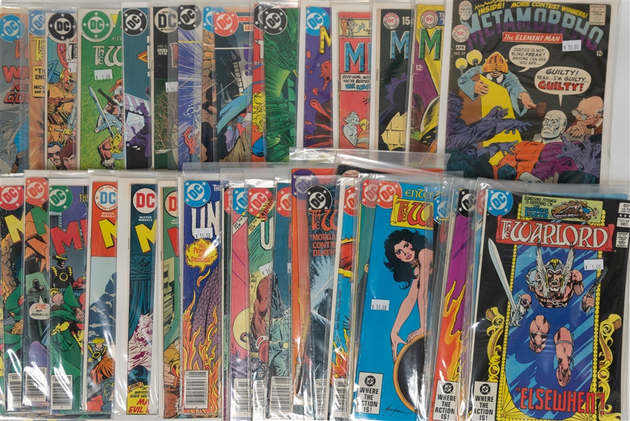 Lot of (50) DC Comics Comic Books w. Metal Men, Metamorpho, Catwoman, Warlord, and more.