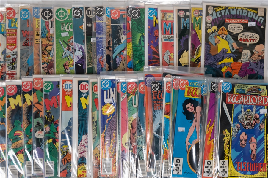 Lot of (50) DC Comics Comic Books w. Metal Men, Metamorpho, Catwoman, Warlord, and more.