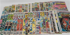 Lot of (48) Marvel Comics w. Marvel Saga, Double Feature, Premiere, Spotlight and more.
