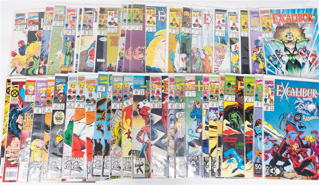 Lot of (47) Marvel Comics Excalibur Comic Books. 