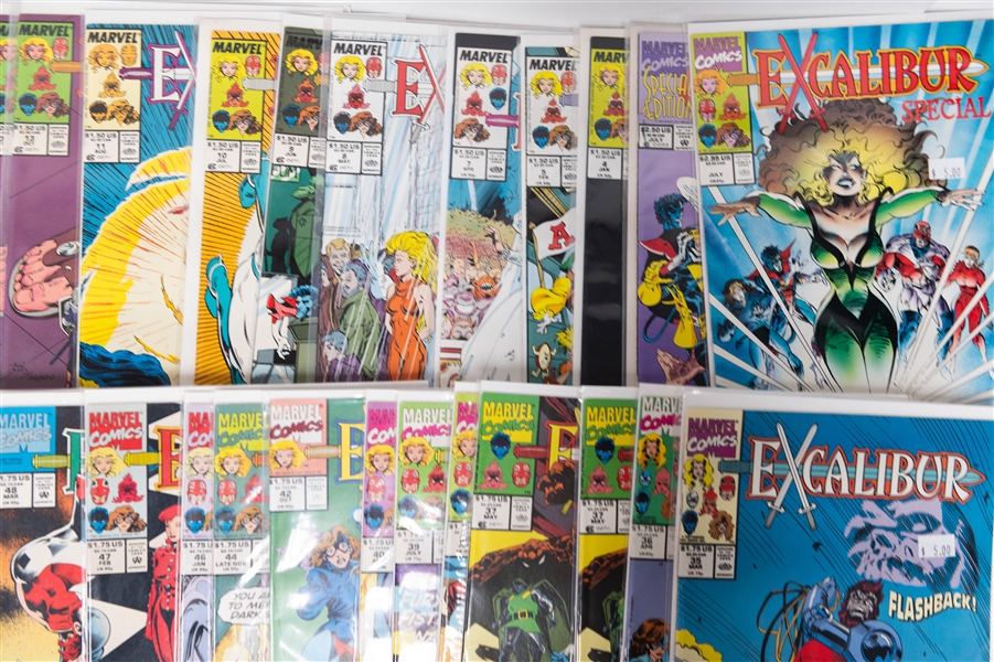 Lot of (47) Marvel Comics Excalibur Comic Books. 