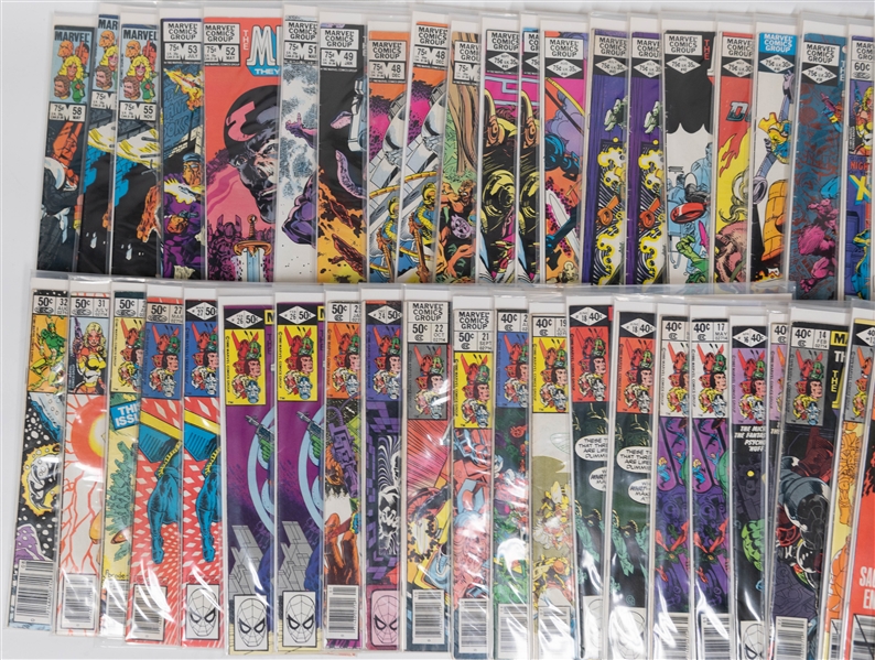 Lot of (56) Marvel Comics Micronauts Comic Books