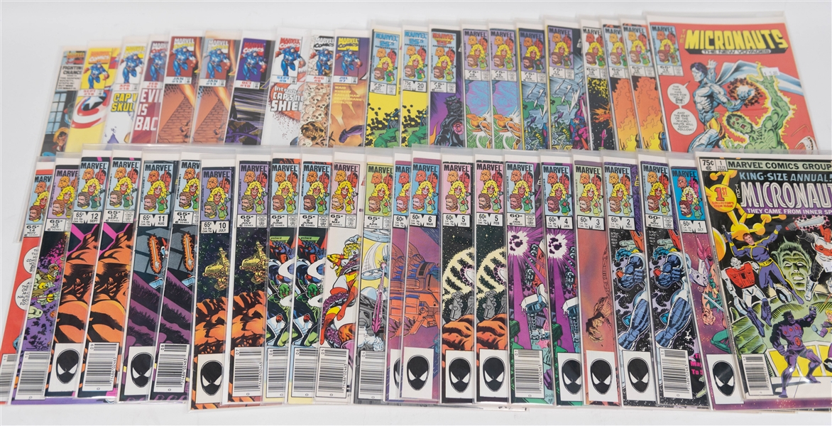 Lot of (44) Marvel Comics Comic Books w. Micronauts and Captain America