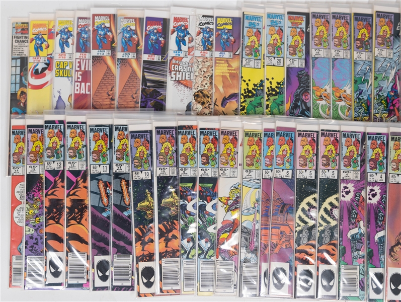 Lot of (44) Marvel Comics Comic Books w. Micronauts and Captain America