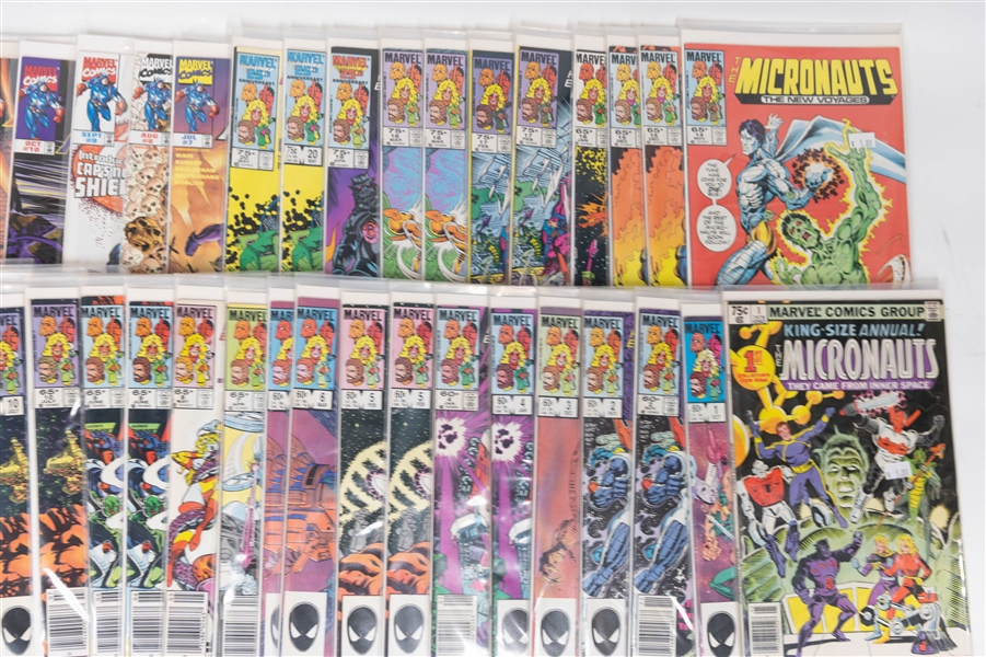 Lot of (44) Marvel Comics Comic Books w. Micronauts and Captain America