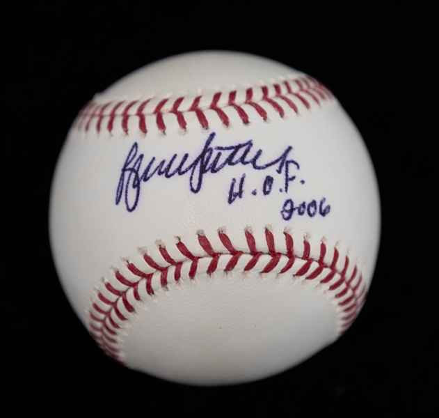 Lot of (2) Bruce Sutter Signed Official Major League Baseballs (HOF 06 and HOF 2006 Inscriptions)